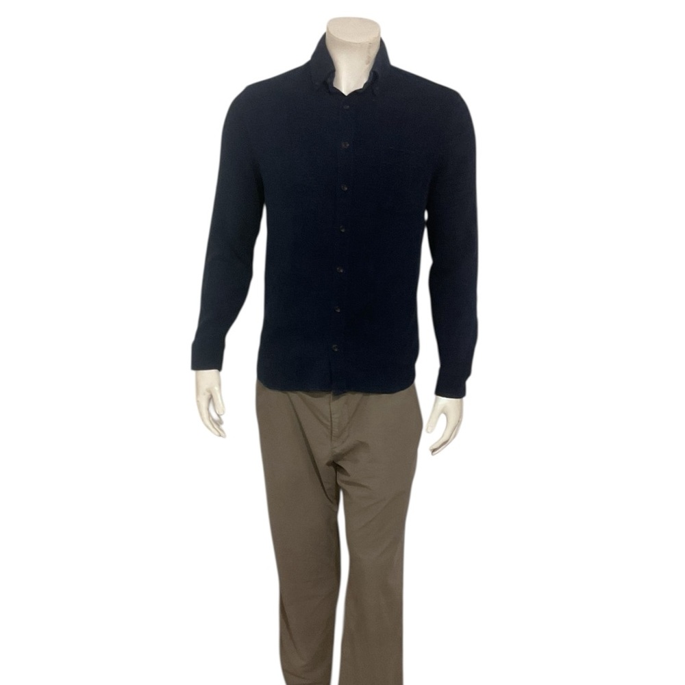 Taylor Stitch The Jack Men’s Rinsed Indigo Waffle Button Shirt